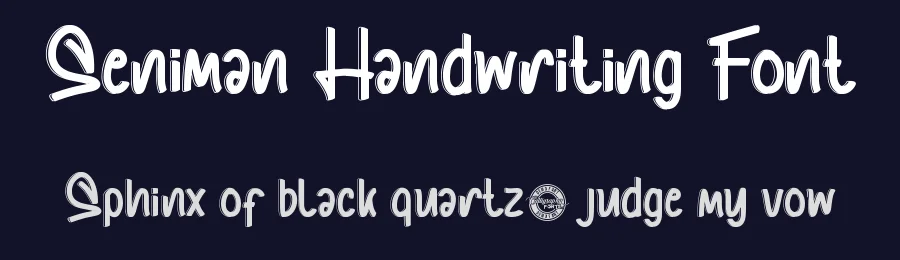 Seniman Handwriting Font by CalligraphyFonts.net — Script Handwritten Font — thumbnail 2
