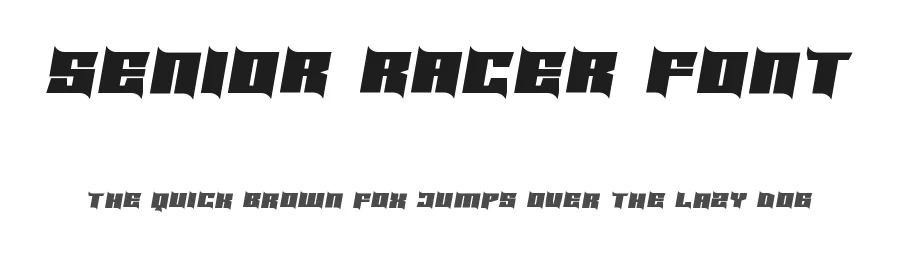 Senior Racer Font by RaisProject — Display Font