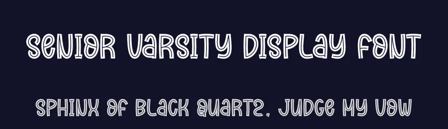 Senior Varsity Display Font by andikastudio — Display Font — thumbnail 2