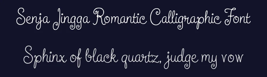 Senja Jingga Romantic Calligraphic Font by Mei Suseno — Script Handwritten Font — thumbnail 2