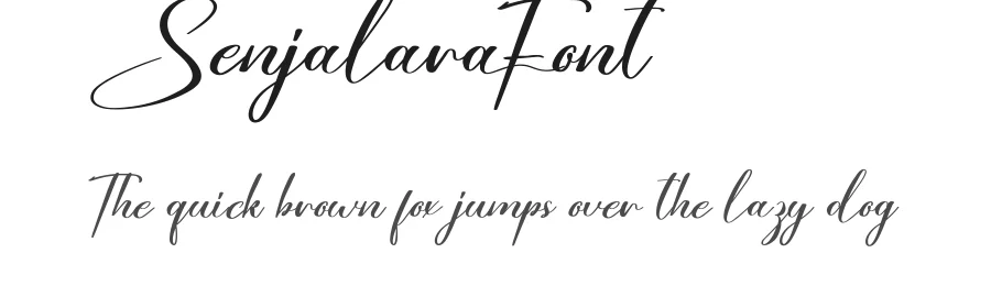 Senjalara Font by CalligraphyFonts.net — Script Handwritten Font