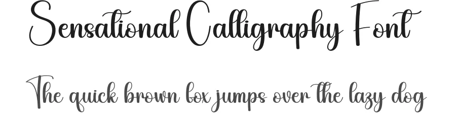 Sensational Calligraphy Font by andikastudio — Script Handwritten Font