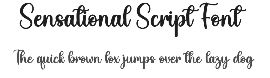 Sensational Script Font by creativeletter — Script Handwritten Font