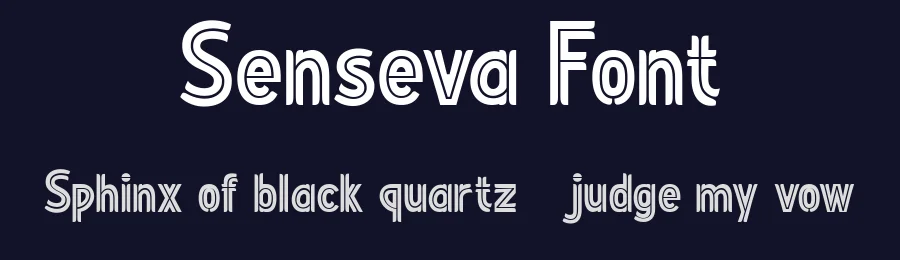 Senseva Font by Flawless And Co — Display Font — thumbnail 2