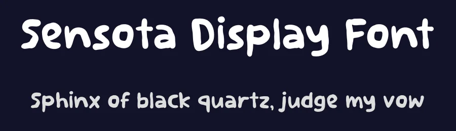 Sensota Display Font by Aivos Dreams — Display Font — thumbnail 2