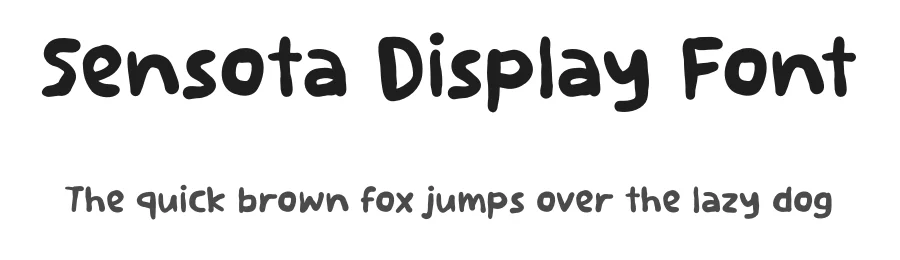 Sensota Display Font by Aivos Dreams — Display Font