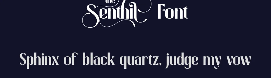 Senthil Font by burntilldead — Sans Serif Font — thumbnail 2