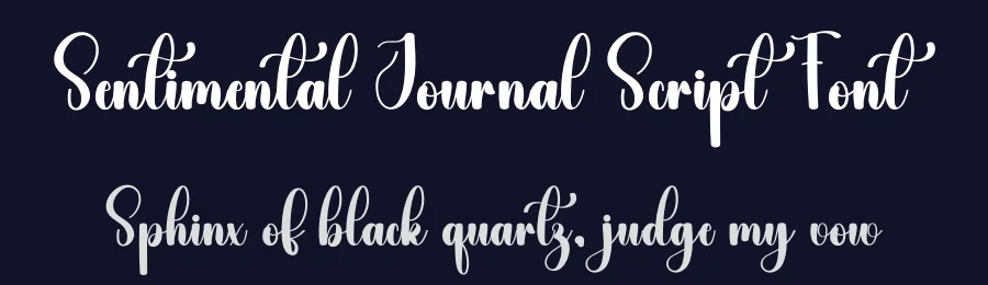 Sentimental Journal Script Font by freshtypeink — Script Handwritten Font — thumbnail 2