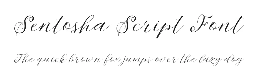 Sentosha Script Font by Areatype — Script Handwritten Font