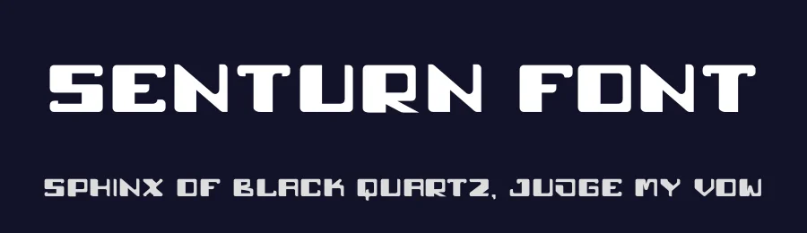 Senturn Font by hayoyuka8 — Display Font — thumbnail 2