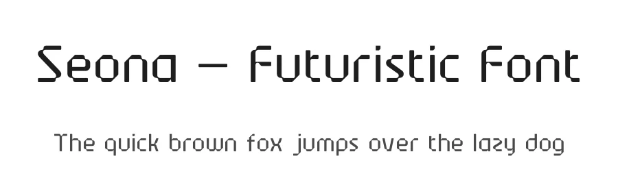 Seona – Futuristic Font by limitype — Display Font