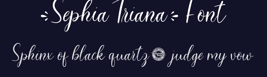 Sephia Triana Font by CalligraphyFonts.net — Script Handwritten Font — thumbnail 2