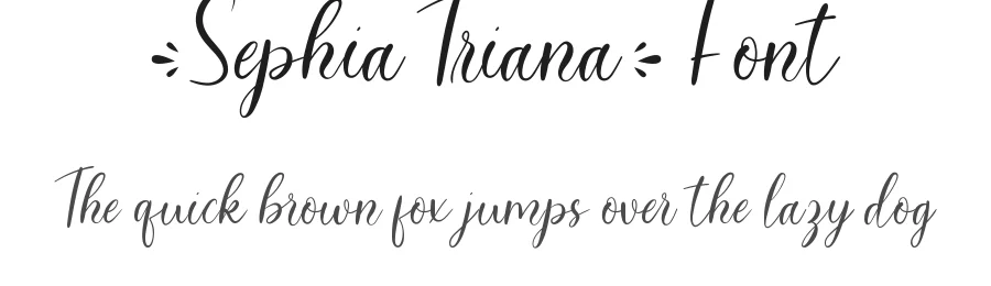 Sephia Triana Font by CalligraphyFonts.net — Script Handwritten Font