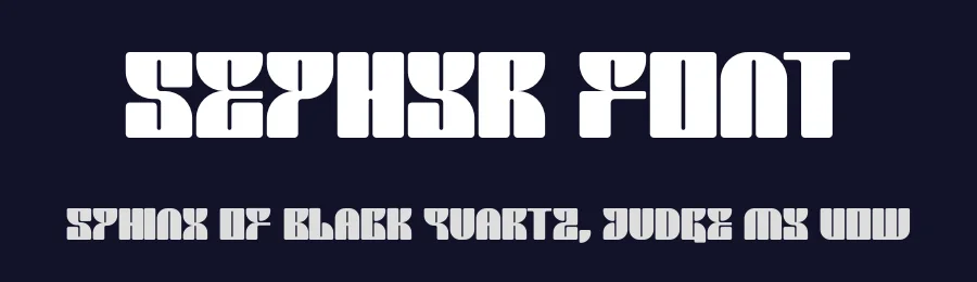 Sephyr Font by Julpik — Display Font — thumbnail 2