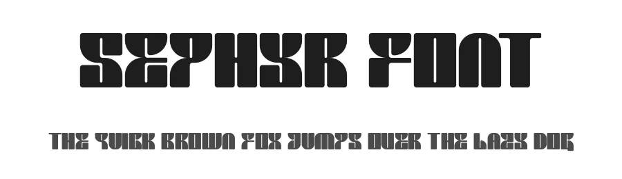 Sephyr Font by Julpik โ Display Font