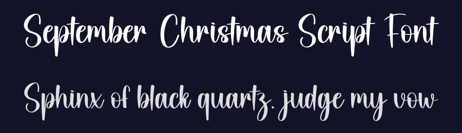 September Christmas Script Font by creativeletter — Script Handwritten Font — thumbnail 2