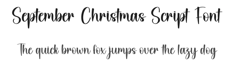 September Christmas Script Font by creativeletter — Script Handwritten Font