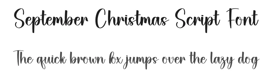 September Christmas Script Font by andikastudio — Script Handwritten Font