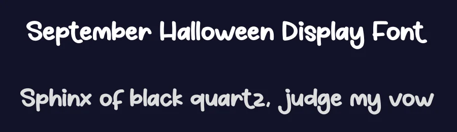 September Halloween Display Font by creativeletter — Display Font — thumbnail 2