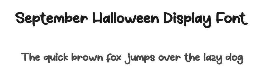 September Halloween Display Font by creativeletter — Display Font