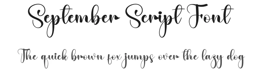 September Script Font by creativeletter — Script Handwritten Font
