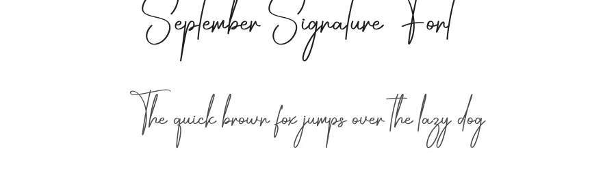 September Signature Font by creativeletter — Script Handwritten Font
