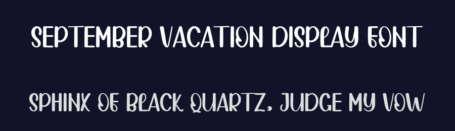 September Vacation Display Font by inermediaSTUDIO — Display Font — thumbnail 2