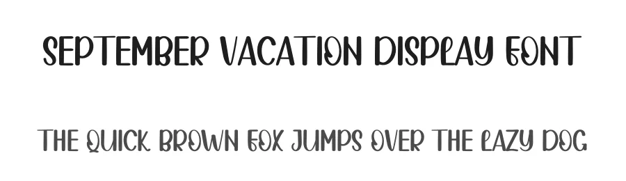 September Vacation Display Font by inermediaSTUDIO — Display Font