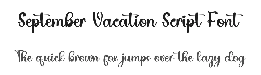 September Vacation Script Font by inermediaSTUDIO — Script Handwritten Font