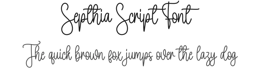 Septhia Script Font by creativeletter — Script Handwritten Font