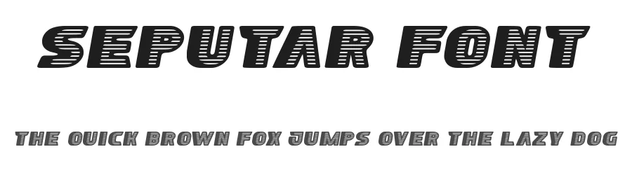 Seputar Font by nihstudio — Display Font
