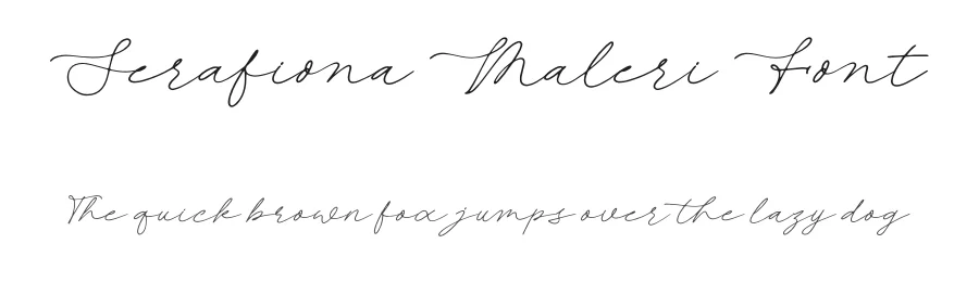 Serafiona Maleri Font by letterenastudios — Script Handwritten Font