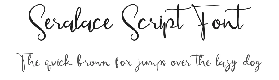 Seralace Script Font by Creatifontstudios — Script Handwritten Font