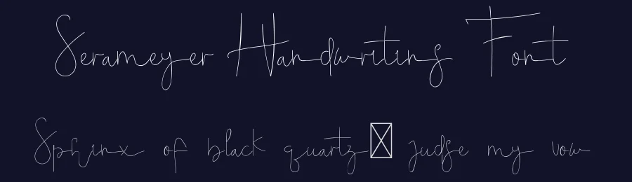 Serameyer Handwriting Font by edricstudio — Script Handwritten Font — thumbnail 2