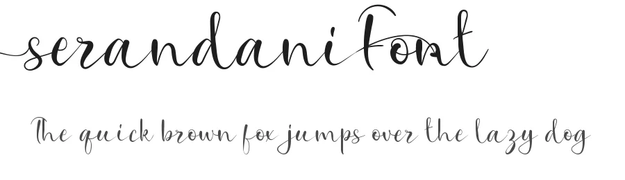 Serandani Font by VinType — Script Handwritten Font