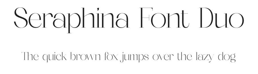 Seraphina Font Duo by Storytype — Serif Font