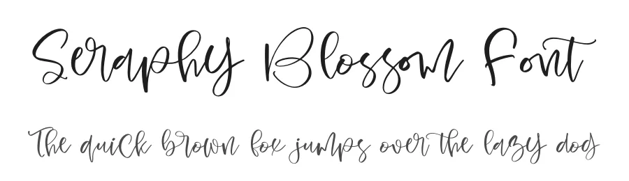 Seraphy Blossom Font by letterenastudios — Script Handwritten Font