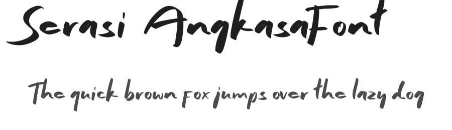 Serasi Angkasa Font by nihstudio — Script Handwritten Font