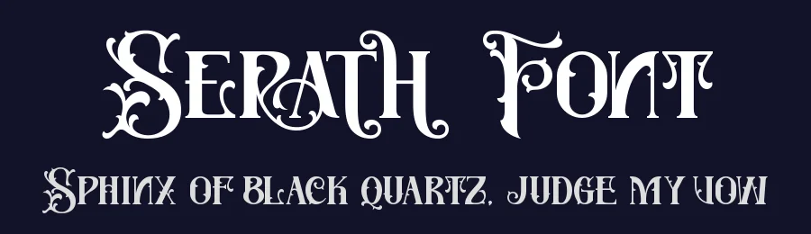 Serath Font by Thomas Aradea — Display Font — thumbnail 2