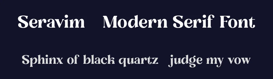 Seravim – Modern Serif Font by Ragamkata — Display Font — thumbnail 2