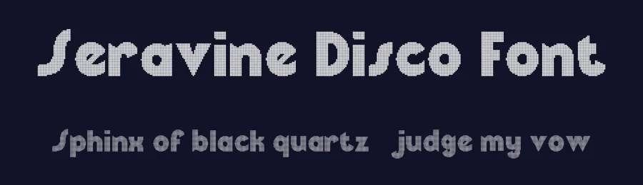 Seravine Disco Font by craftsupplyco — Display Font — thumbnail 2