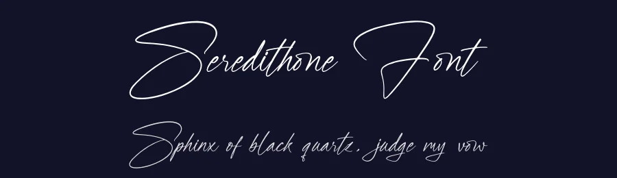 Seredithone Font by glorytype — Script Handwritten Font — thumbnail 2