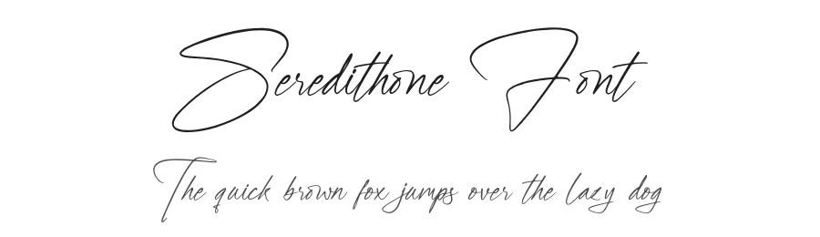 Seredithone Font by glorytype — Script Handwritten Font