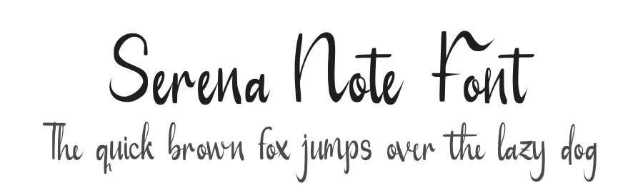 Serena Note Font by Gracetypestudio — Script Handwritten Font
