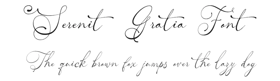 SerenitΓ© Gratia Font by Inviline.co β Script Handwritten Font