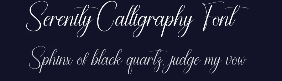 Serenity Calligraphy Font by creativeletter — Script Handwritten Font — thumbnail 2