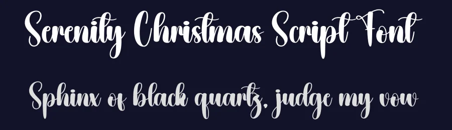 Serenity Christmas Script Font by creativeletter — Script Handwritten Font — thumbnail 2