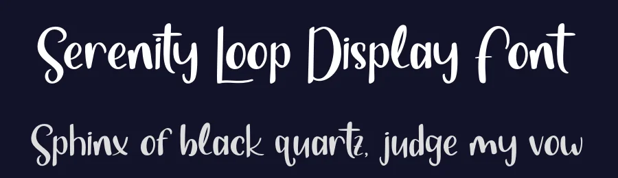 Serenity Loop Display Font by Creatifontstudios — Script Handwritten Font — thumbnail 2
