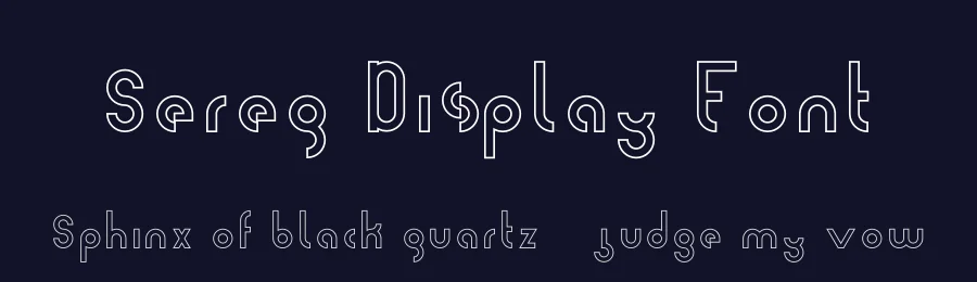 Sereq Display Font by Patryk Serkowski — Display Font — thumbnail 2