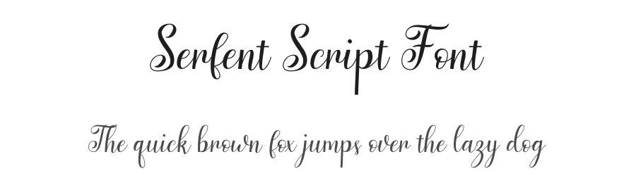 Serfent Script Font by yontype — Script Handwritten Font